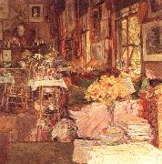 Childe Hassam The Room of Flowers painting
